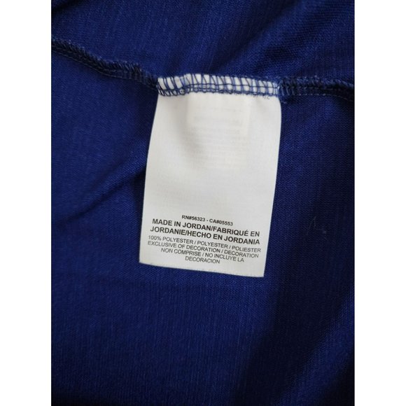 Nike Men's Athletic Dri-Fit Utility Static Short Sleeve Training Tee Blue Small - Picture 7 of 9